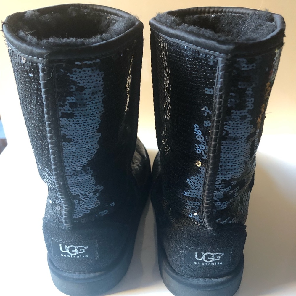 Ugg Black Sparkle Sequin Boots
